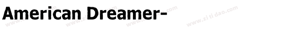 American Dreamer字体转换